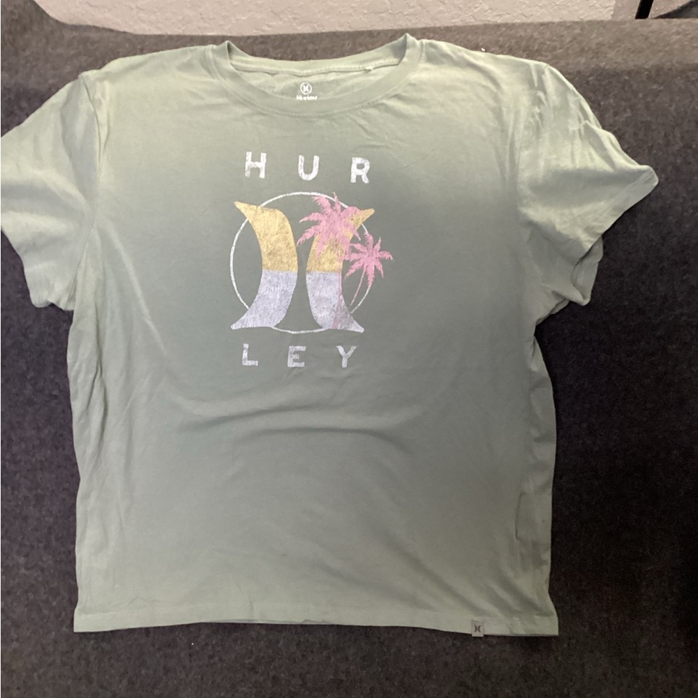 Hurley Sage Green Logo T-Shirt